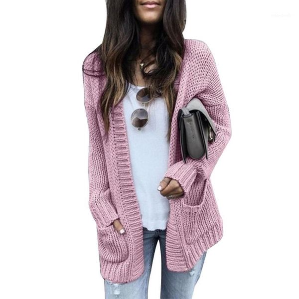 jumper solid outwear autumn winter ladies with pocket casual women cardigan coat long sleeve sweater elegant warm soft knitted1, White 
jumper solid outwear autumn winter ladies with pocket casual women cardigan coat long sleeve sweater elegant warm soft knitted1, White