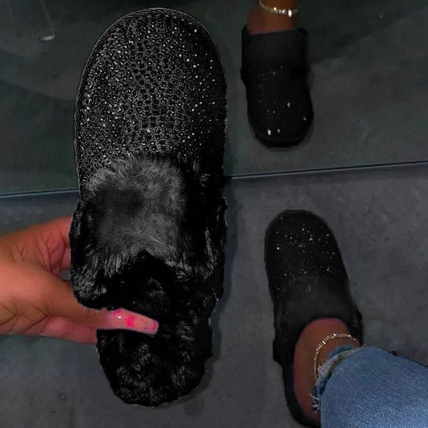 women slippers furry fluffy fur slides home flip flops indoor house lady fashion shoes woman female ladies slippers for women x1020, Black
women slippers furry fluffy fur slides home flip flops indoor house lady fashion shoes woman female ladies slippers for women x1020, Black