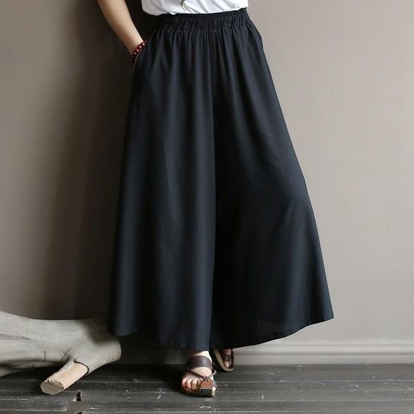 original literature lazy wind oversized wide leg pants elastic waist drop feeling nine big leg spring and summe, Black;white
original literature lazy wind oversized wide leg pants elastic waist drop feeling nine big leg spring and summe, Black;white