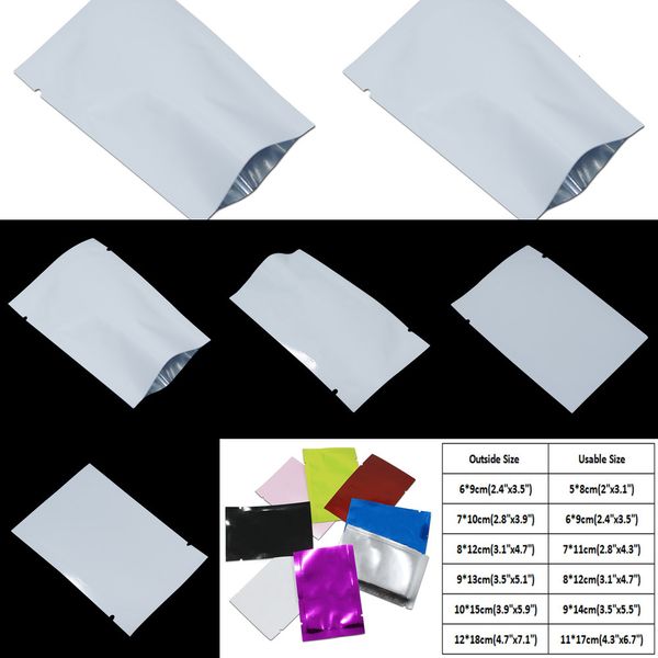 aluminum sample open 5x7cm white sealable vacuum food grade packing bags for snack tea dried nuts mylar foil heat selnvd
aluminum sample open 5x7cm white sealable vacuum food grade packing bags for snack tea dried nuts mylar foil heat selnvd