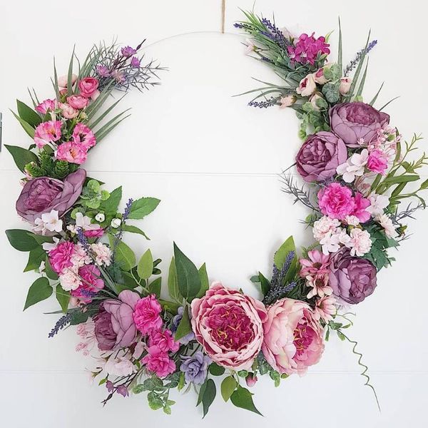 diy metal garland rattan door hanging pink purple wreath artificial flowers wedding birthday party decoration handmade supplies
diy metal garland rattan door hanging pink purple wreath artificial flowers wedding birthday party decoration handmade supplies