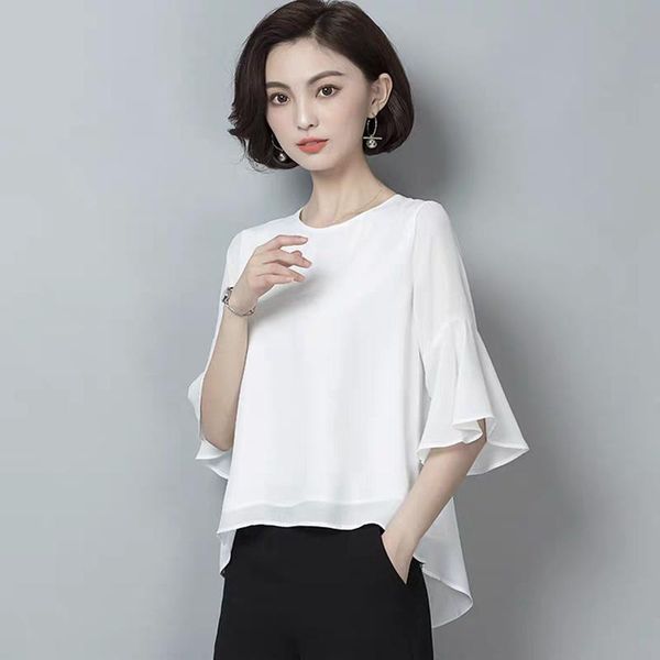 women's blouses & shirts sale summer women ruffled irregular chiffon shirt,plus size 5xl 6xl office lady elegant half sleeve blouse, White
women's blouses & shirts sale summer women ruffled irregular chiffon shirt,plus size 5xl 6xl office lady elegant half sleeve blouse, White