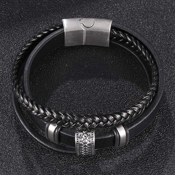 factory2diemulti-layer men fashionmuozcharm new bracelet black fashion leather jewelry magnetic buckle vintage bracelets gif
factory2diemulti-layer men fashionmuozcharm new bracelet black fashion leather jewelry magnetic buckle vintage bracelets gif