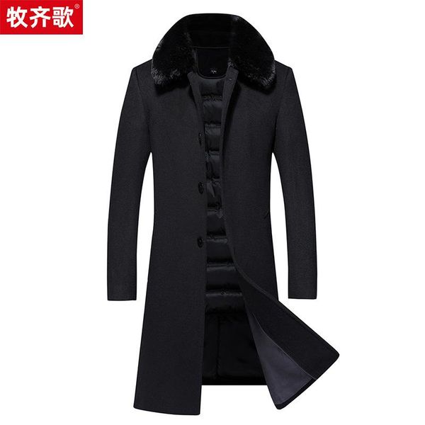 new pastoral song qi men's feather coats more middle-aged and old fashion leisure wool coat to keep warm man coat, Black
new pastoral song qi men's feather coats more middle-aged and old fashion leisure wool coat to keep warm man coat, Black