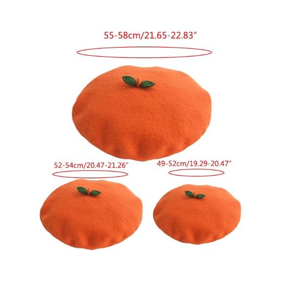 winter faux wool beret cap cute green leaves kawaii orange fruit painter hat lx9e, Blue;gray
winter faux wool beret cap cute green leaves kawaii orange fruit painter hat lx9e, Blue;gray