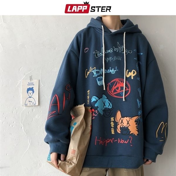 lappster men graffiti harajuku sweatshirts mens korean fashions streetwear hooded hoodie couple winter hip hop clothing 201020, Black
lappster men graffiti harajuku sweatshirts mens korean fashions streetwear hooded hoodie couple winter hip hop clothing 201020, Black