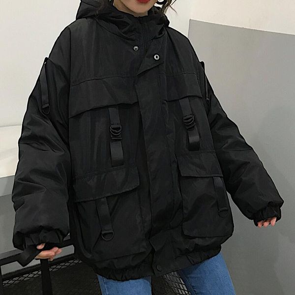 women's down & parkas harajuku hip-hop cargo winter 2021 korean thicken hooded jacket autumn black streetwear bf style loose coat outwe
women's down & parkas harajuku hip-hop cargo winter 2021 korean thicken hooded jacket autumn black streetwear bf style loose coat outwe