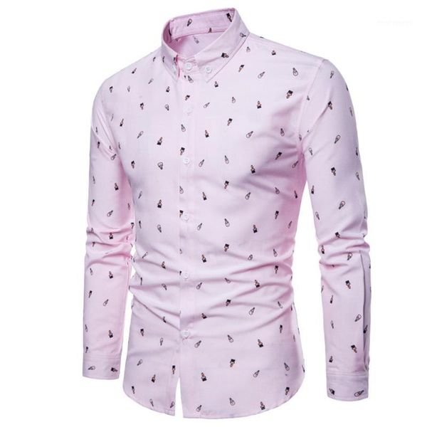 2018 fashion vetement femme men's autumn casual fashion slim fit cotton print long sleeve shirt blouse camisa masculina1, White;black
2018 fashion vetement femme men's autumn casual fashion slim fit cotton print long sleeve shirt blouse camisa masculina1, White;black