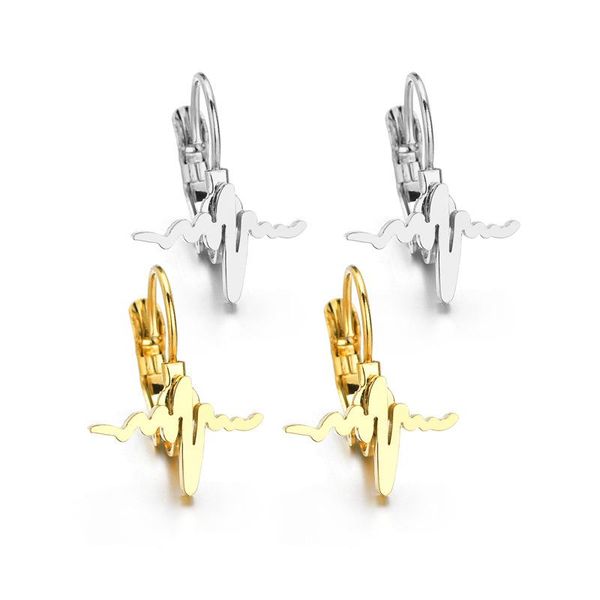 hoop & huggie simple stainless steel heart beat piercing ear earrings for womem classic gold color circles cuff boho jewelry, Golden;silver
hoop & huggie simple stainless steel heart beat piercing ear earrings for womem classic gold color circles cuff boho jewelry, Golden;silver