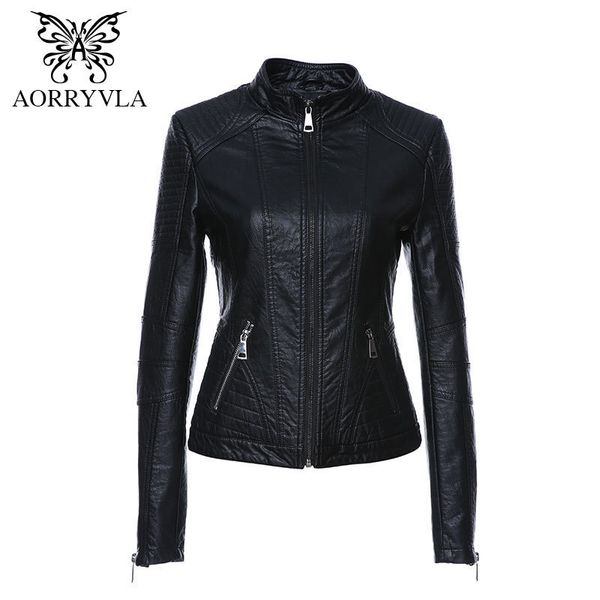 2020 new fashion women leather jacket vintage women's pu leather jacket mandarin collar slim female black faux leather outwear lj201126
2020 new fashion women leather jacket vintage women's pu leather jacket mandarin collar slim female black faux leather outwear lj201126