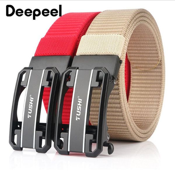 deepeel 1pc 3.4*120cm fashion automatic buckle nylon belt casual business canvas men's belt designer belts men jeans decor yb408, Black;brown
deepeel 1pc 3.4*120cm fashion automatic buckle nylon belt casual business canvas men's belt designer belts men jeans decor yb408, Black;brown