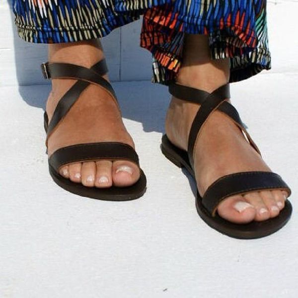 womens sandals shoes flat with rome gladiator ladies sandals female strap buckle solid color sandalias summer sandali large size, Black
womens sandals shoes flat with rome gladiator ladies sandals female strap buckle solid color sandalias summer sandali large size, Black