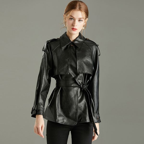 2021 new autumn released plutonium turndown black female leather jacket streetwear w9bx
2021 new autumn released plutonium turndown black female leather jacket streetwear w9bx