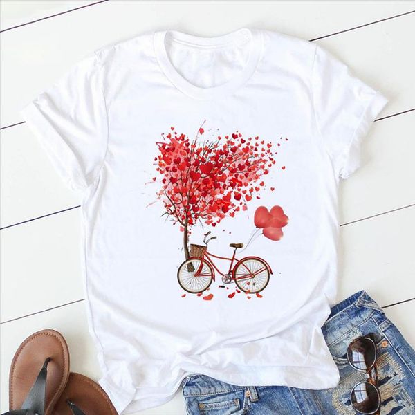 womens t shirt pink heart flower print casual graphic t shirt o neck 90s ladies girls harajuku top, White
womens t shirt pink heart flower print casual graphic t shirt o neck 90s ladies girls harajuku top, White