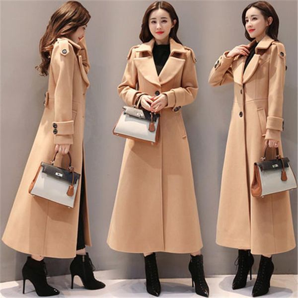 long woolen fashion coat women 2021 new autumn winter x-long wool trench coat black overcoat female abrigos para mujer
long woolen fashion coat women 2021 new autumn winter x-long wool trench coat black overcoat female abrigos para mujer