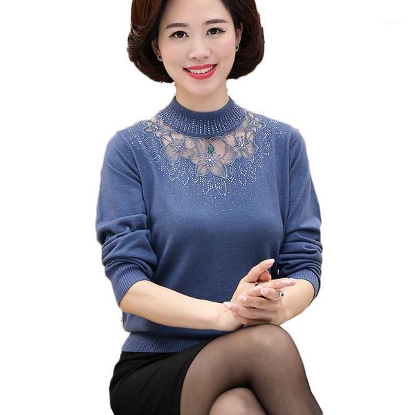 middle-aged mother autumn sweaters pullovers plus size 4xl women half turtleneck sweater knitted femme jumper mujer w21971, White;black
middle-aged mother autumn sweaters pullovers plus size 4xl women half turtleneck sweater knitted femme jumper mujer w21971, White;black