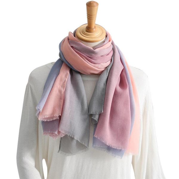scarves 2021 summer soft gradient color shawls lady long beach plain fring scarf wrap hijab muffler 4, Blue;gray
scarves 2021 summer soft gradient color shawls lady long beach plain fring scarf wrap hijab muffler 4, Blue;gray