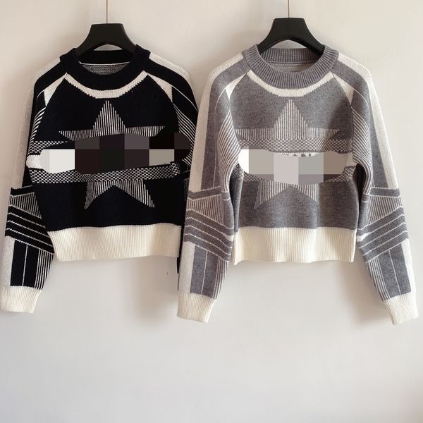 1220 2020 autumn brand same style regular long sleeve crew neck black gray kint sweater pullover women clothes qian, White;black
1220 2020 autumn brand same style regular long sleeve crew neck black gray kint sweater pullover women clothes qian, White;black