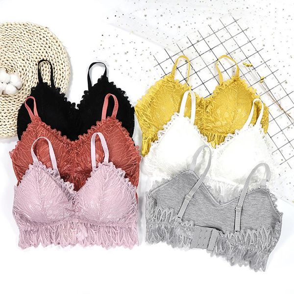 lace sports bra beauty back wrapped chest without steel ring adjustable shoulder straps base anti-glare ladies underwear#25, White;black
lace sports bra beauty back wrapped chest without steel ring adjustable shoulder straps base anti-glare ladies underwear#25, White;black