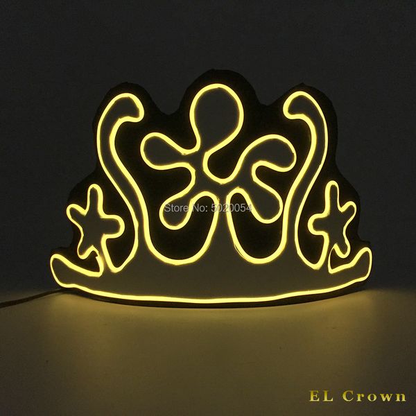 costume accessories 10 colors optional el wire crown halloween carnival light up crown cosplay glowing crown with dc-3v 2aa driver, Silver
costume accessories 10 colors optional el wire crown halloween carnival light up crown cosplay glowing crown with dc-3v 2aa driver, Silver