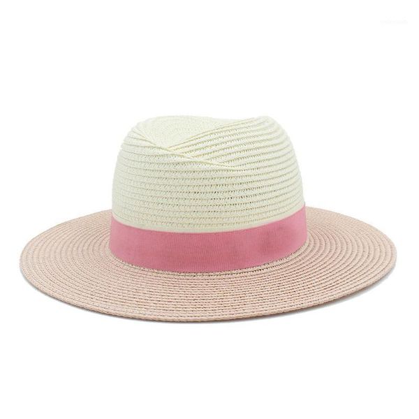 wide brim hats 2021 fashion women toquilla straw sun hat for elegant lady summer panama female fedora sunbonnet beach cap1, Blue;gray
wide brim hats 2021 fashion women toquilla straw sun hat for elegant lady summer panama female fedora sunbonnet beach cap1, Blue;gray