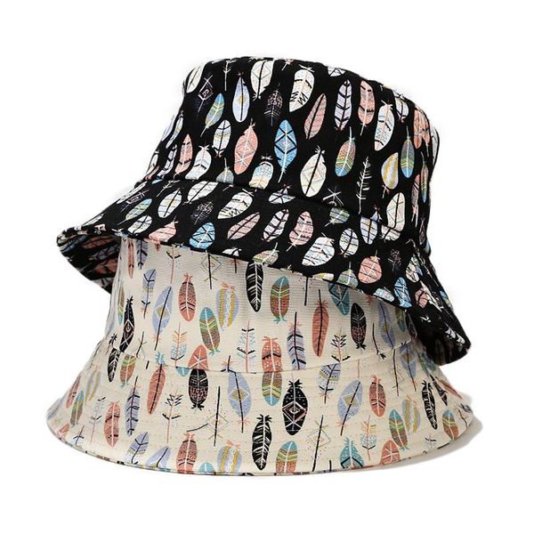 wide brim hats spring summer feather pattern bucket hat women fashion cotton beach panama sun caps trendy personality fisherman, Blue;gray
wide brim hats spring summer feather pattern bucket hat women fashion cotton beach panama sun caps trendy personality fisherman, Blue;gray