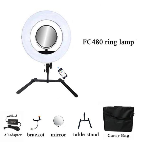 flash heads yidoblo 18inch fc480 rgb led ring light video makeup lamp pography movie film studio broadcast lamp/table stand/bag
flash heads yidoblo 18inch fc480 rgb led ring light video makeup lamp pography movie film studio broadcast lamp/table stand/bag