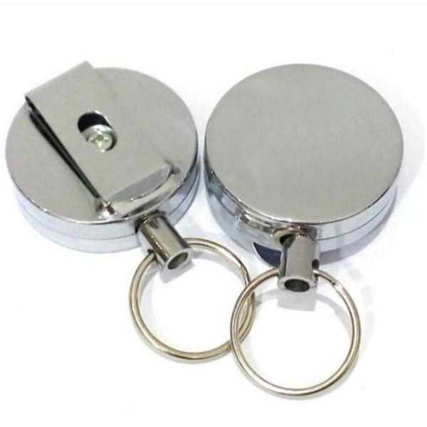 easy chain 4cm buckle full high metal resilient wire rope anti-theft telescopic key ring, Silver
easy chain 4cm buckle full high metal resilient wire rope anti-theft telescopic key ring, Silver