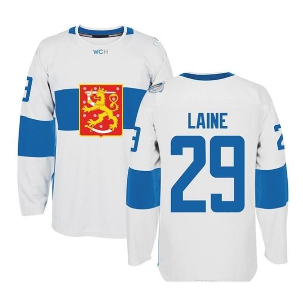 men real full embroidery 2016 world cup of hockey finland team #29 patrik laine hockey jersey or custom any name or number jersey, Black
men real full embroidery 2016 world cup of hockey finland team #29 patrik laine hockey jersey or custom any name or number jersey, Black