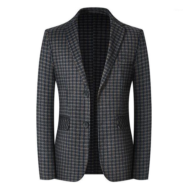 double faced small suit men's small plaid woolen coat youth suit fashion business wool coat danxi1, Black
double faced small suit men's small plaid woolen coat youth suit fashion business wool coat danxi1, Black