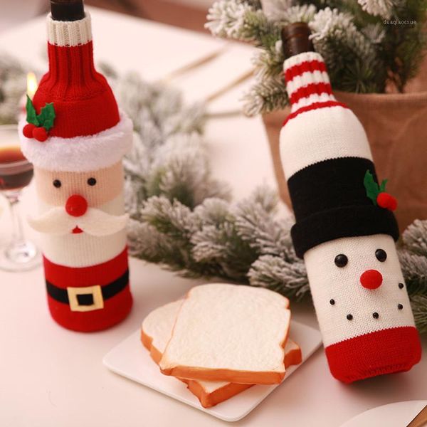 christmas decorations year xmas dinner party wine bottle decor set santa claus snowman cover clothes table decoration1
christmas decorations year xmas dinner party wine bottle decor set santa claus snowman cover clothes table decoration1