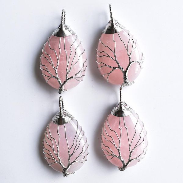 wholesale 4pcs/lot white color wire wrap handmade tree of life drop shape natural pink quartz stone pendants wmtwav, Silver
wholesale 4pcs/lot white color wire wrap handmade tree of life drop shape natural pink quartz stone pendants wmtwav, Silver