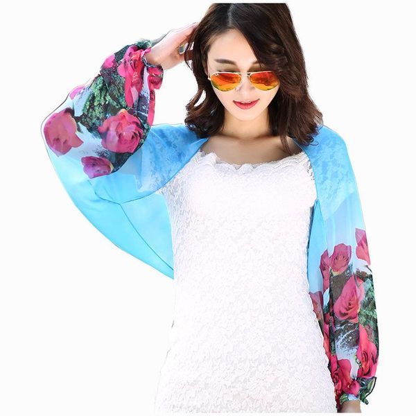 scarves summer fashion printed foulard femme chiffon scarf sweet ruffles long sleeve poncho women shawls stole sunscreen coat, Blue;gray
scarves summer fashion printed foulard femme chiffon scarf sweet ruffles long sleeve poncho women shawls stole sunscreen coat, Blue;gray