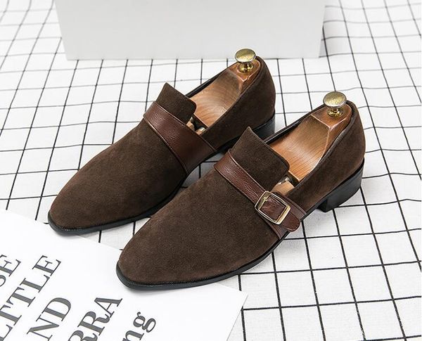 new fashion men's suede british pointed buckle shoes male wedding dress prom homecoming gentleman shoes sapato social masculino, Black
new fashion men's suede british pointed buckle shoes male wedding dress prom homecoming gentleman shoes sapato social masculino, Black