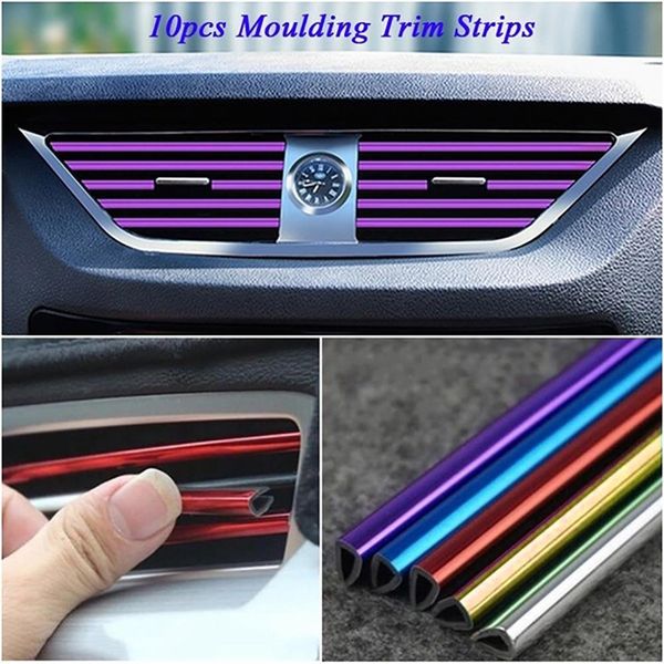 2022 new 10pcs 20cm universal car air conditioner outlet decorative u shape moulding trim strips decor car styling accessories
2022 new 10pcs 20cm universal car air conditioner outlet decorative u shape moulding trim strips decor car styling accessories