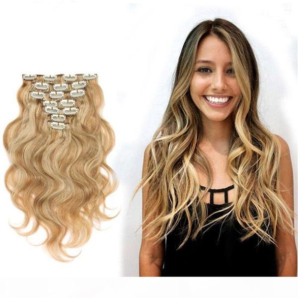 16 -24 inch blond black brown wavy clip in human hair extensions 70g 100g brazilian indian remy hair body wave ing
16 -24 inch blond black brown wavy clip in human hair extensions 70g 100g brazilian indian remy hair body wave ing