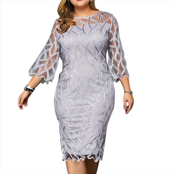 6xl elegant women dress plus size transparent seven sleeve party dress autumn ladies knee length fall retro vestidos d30, Black;gray
6xl elegant women dress plus size transparent seven sleeve party dress autumn ladies knee length fall retro vestidos d30, Black;gray