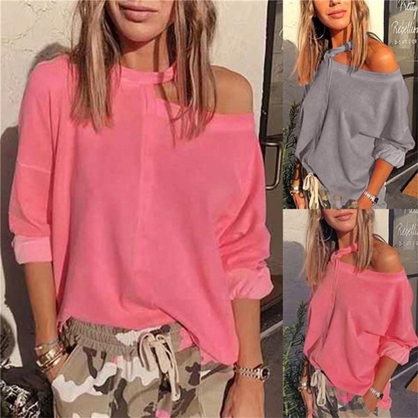 casual long sleeve blouse women 2020 one off shoulder fashion solid o neck shirt loose blouses blusas feminina, White
casual long sleeve blouse women 2020 one off shoulder fashion solid o neck shirt loose blouses blusas feminina, White