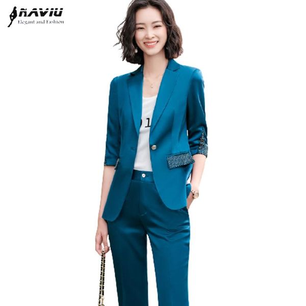 professional suits women blue interview formal temprament high end slim half sleeve blazer and pants office ladies work wear, White
professional suits women blue interview formal temprament high end slim half sleeve blazer and pants office ladies work wear, White
