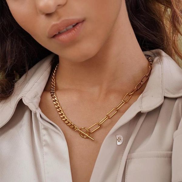 chokers mavis hare darby toggle chain necklace stainless steel chunky choker minimalist steampunk rock jewelry, Golden;silver
chokers mavis hare darby toggle chain necklace stainless steel chunky choker minimalist steampunk rock jewelry, Golden;silver