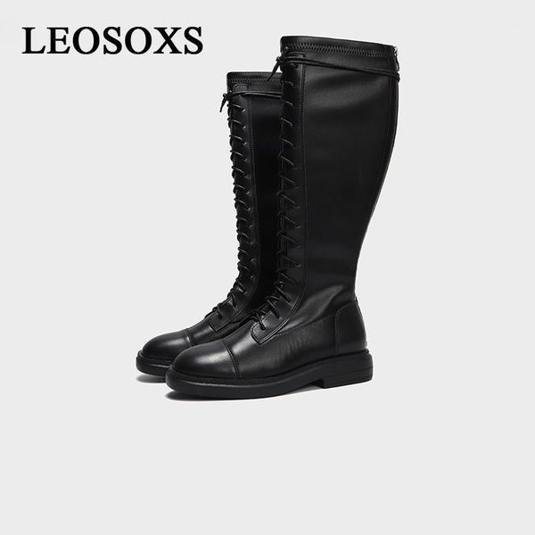 boots women motorcycle woman knee high shoes ladies stretch female black brand heels girls round toe soft 1
boots women motorcycle woman knee high shoes ladies stretch female black brand heels girls round toe soft 1
