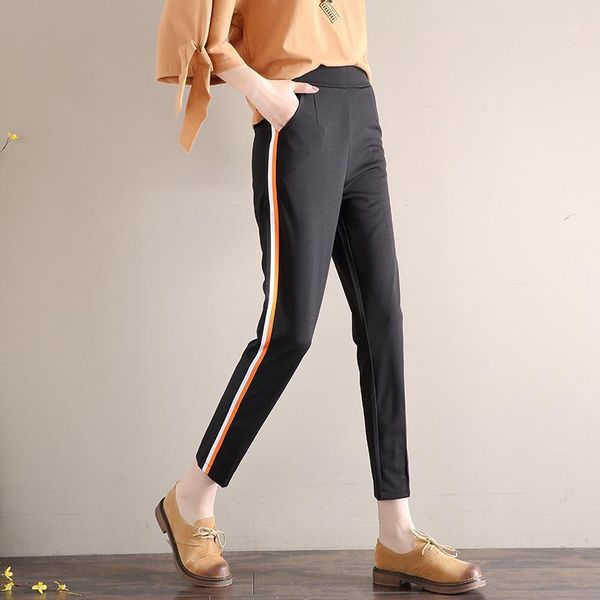guoran} 2018 fashion women striped harem pants women black casual sweatpants loose trousers pantalon femme joggers pants1, Black;white
guoran} 2018 fashion women striped harem pants women black casual sweatpants loose trousers pantalon femme joggers pants1, Black;white