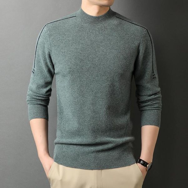 100% merino wool sweater men 2020 winter warm soft cashmere half turtleneck long sleeve knit pure wool pullover jumper, White;black
100% merino wool sweater men 2020 winter warm soft cashmere half turtleneck long sleeve knit pure wool pullover jumper, White;black