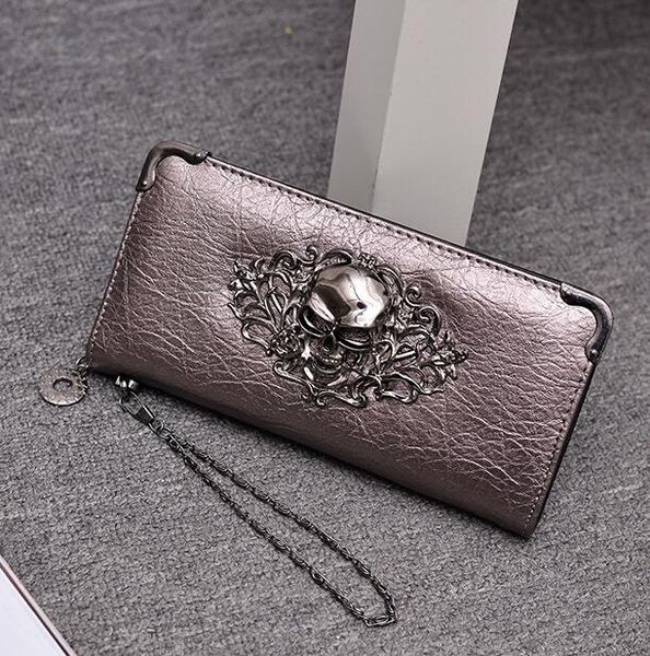 women handbag street trend punk long wallet personalized rivet men and womens wallets casual chain decorative leather wrist longs purse, Red;black
women handbag street trend punk long wallet personalized rivet men and womens wallets casual chain decorative leather wrist longs purse, Red;black