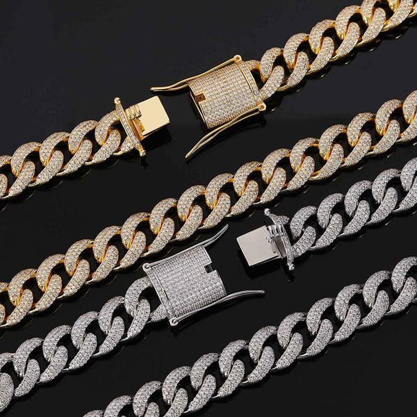 chains 15mm wide hip hop prong setting cz stone bling iced out round cuban miami link chain necklaces for men rapper jewelry, Silver
chains 15mm wide hip hop prong setting cz stone bling iced out round cuban miami link chain necklaces for men rapper jewelry, Silver