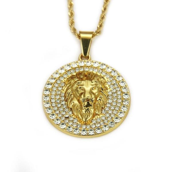 pendant necklaces hip hop rhinestones paved iced out bling gold male lion round pendants necklace for men rapper jewelry drop, Silver
pendant necklaces hip hop rhinestones paved iced out bling gold male lion round pendants necklace for men rapper jewelry drop, Silver