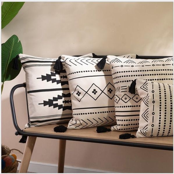 black beige cotton geometric tassels cushion cover home sofa decoration pillow cover 45x45cm/30x50cm pillowcase pillow sham
black beige cotton geometric tassels cushion cover home sofa decoration pillow cover 45x45cm/30x50cm pillowcase pillow sham
