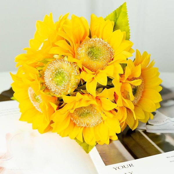 decorative flowers & wreaths 6 heads big silk sunflower artificial vases for home decoration accessories wedding diy gifts fake plants
decorative flowers & wreaths 6 heads big silk sunflower artificial vases for home decoration accessories wedding diy gifts fake plants
