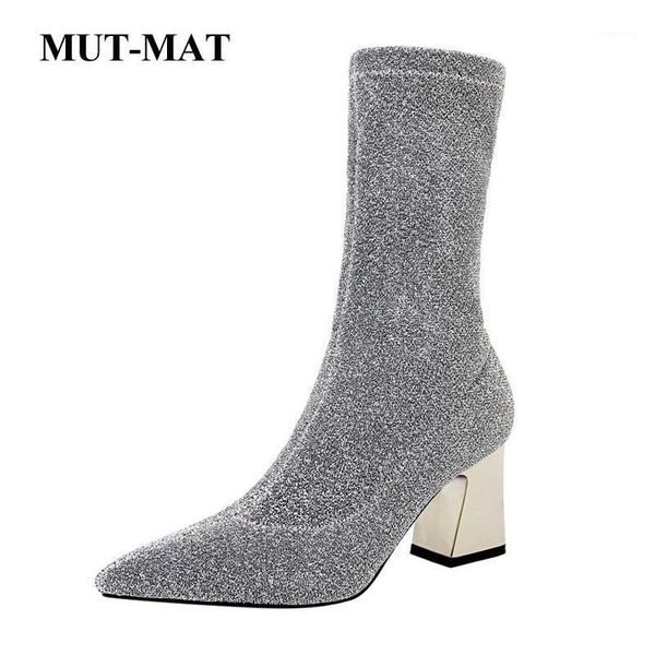 boots women fashion slim ankel-high women's thick heeled high-heeled pointed sequined cloth shiny short1, Black
boots women fashion slim ankel-high women's thick heeled high-heeled pointed sequined cloth shiny short1, Black