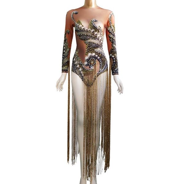 stage wear rhinestones pearls gold fringes bodysuit female singer dj nightclub show outfit tassel leotard performance dance costume, Black;red
stage wear rhinestones pearls gold fringes bodysuit female singer dj nightclub show outfit tassel leotard performance dance costume, Black;red